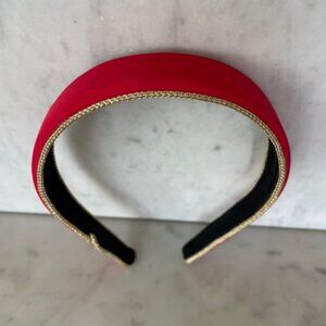 DEBORAH RHODES MOCHA Red Gold Padded Vintage Headband